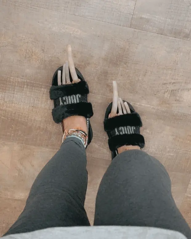 Juicy footwear.