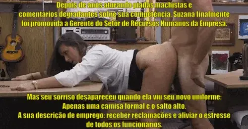 Suzana também ganhou muitos benefícios: Um grande aumento de salario, a sua própria sala e vales para lubrificantes e pomadas para assadura.
