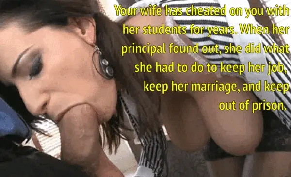 Teacher blows her principal for her job, her marriage, and her freedom