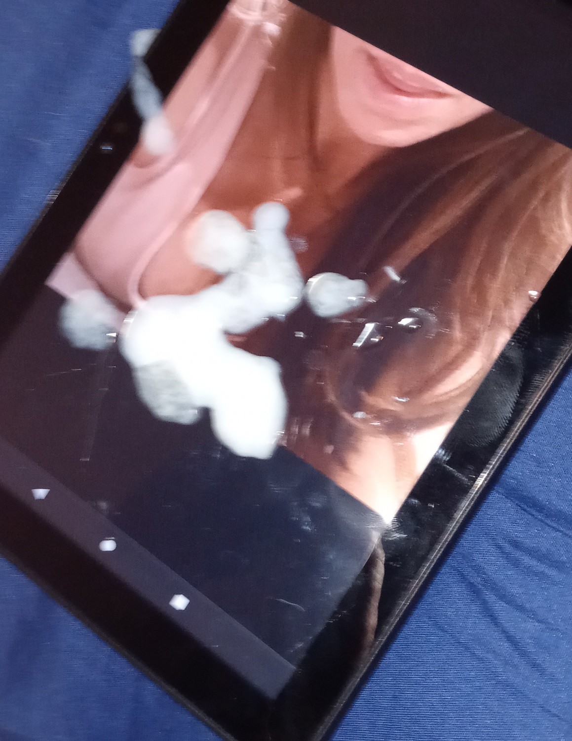 made a mess of Anon8020 with my dick, tits covered in cum