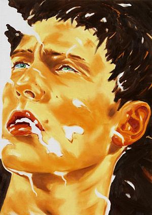 Bukkake Tsunami (2007) by Norbert Bisky.