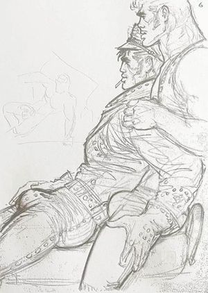 Tom of Finland, Untitled (preparatory drawing), 1973