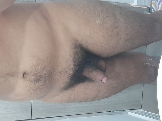 Hairy, small and soft teen penis