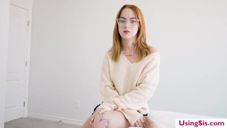 Teen redhead banged by stepbros big cock