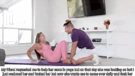 Friends mom at yoga