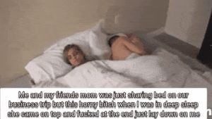Share bed with friends mom