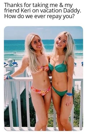 Daughter pays for vacation