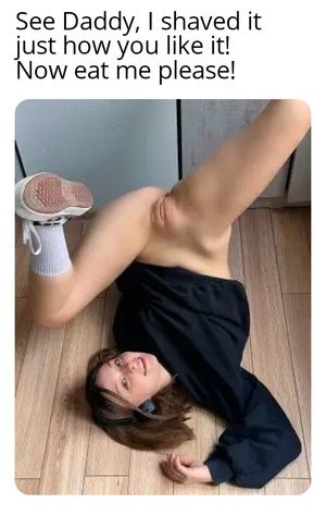 Daughter shaved for Daddy