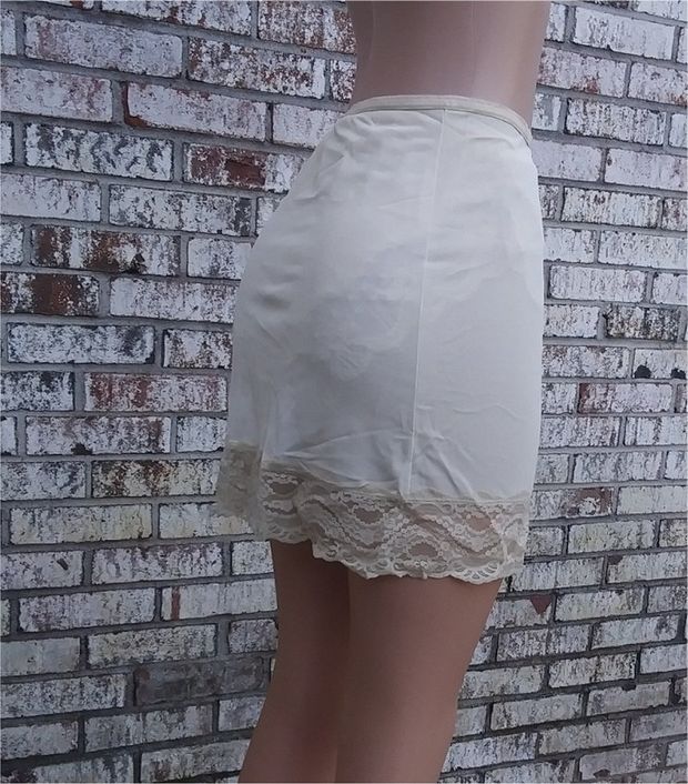 My Little Lorraine Silky Soft & Lacy Vintage Mini Slip.