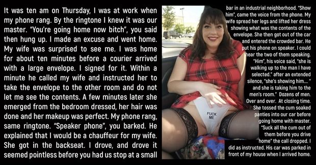 You added your load, and then watched as I ate her sloppy pussy.