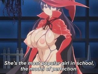 beautiful  with huge tits judges a naughty cock | anime hentai