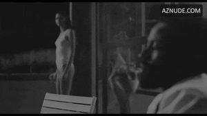 Scene from the 2021 movie Malcolm & Marie where Zendaya is in her undies sporting some spectacular nipple pokies