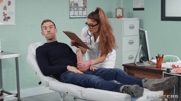 Nurse: "Ok let's start your penis examination. Just keep it stood tall and proud for me..."