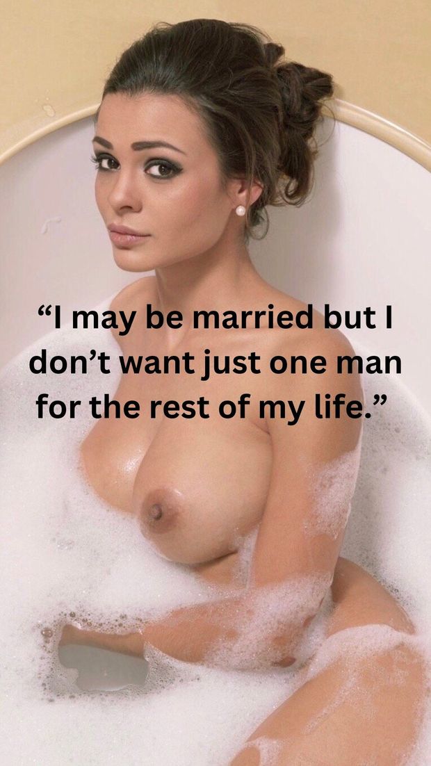 I may be married but I don't want just one man for the rest of my life.