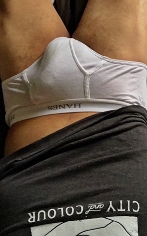 Bulge in tighty whiteys