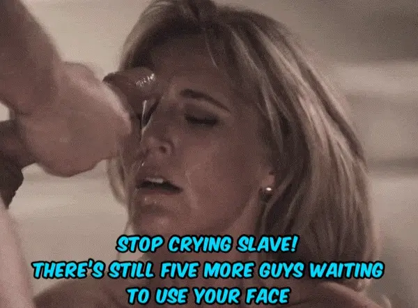 My slave’s face can be rented as a cum dump