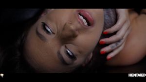 Amirah Adara choked by tentacles on HENTAIED