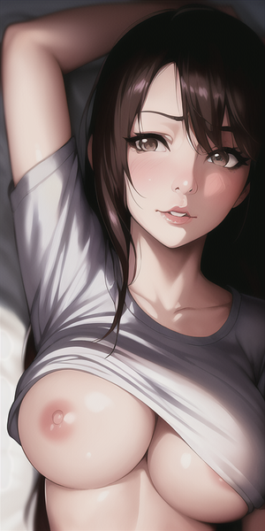 brunette teen girlfriend relaxing