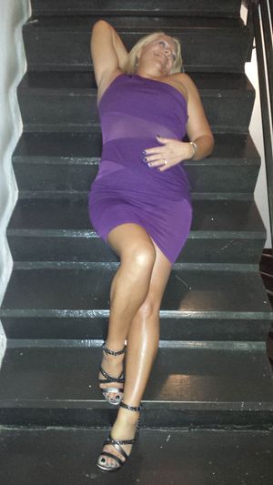 Whore on the floor....or stairs