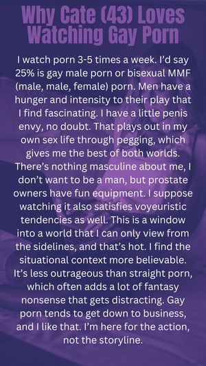 Cate watches gay porn