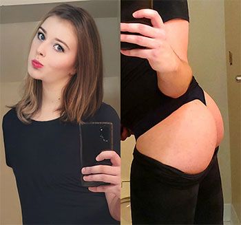 Showing her bubble butt, this transsexual from Peachtree Corners, GA is really hot