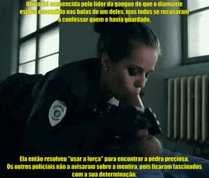 Olivia ordenhou e sugou duas vezes cada um dos seis membros da gangue, porem não encontrou nada.