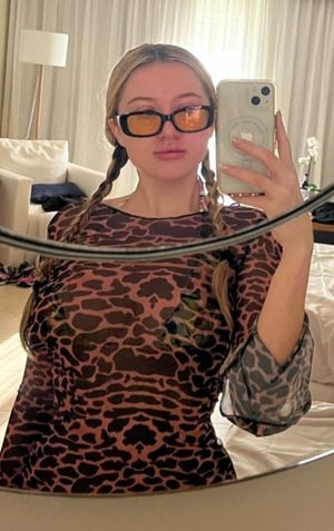 Claire pigtail selfie