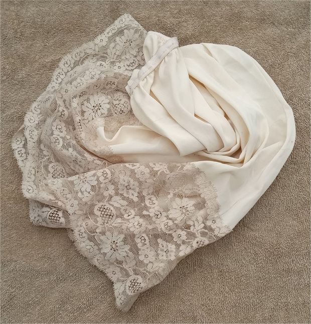 My Beautiful Silky Soft & Lacy Greenco Maid Large Mini Half Slip.