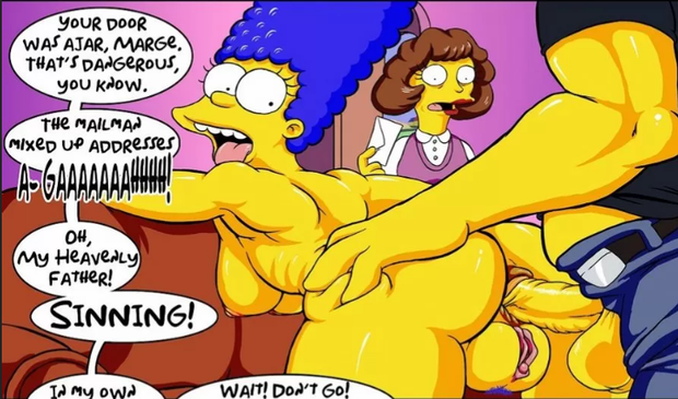 Marges ass gets it