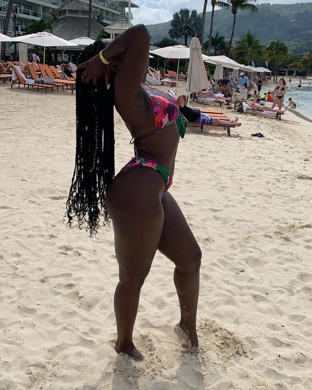 Show off on the beach