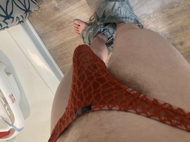Me in my new thong
