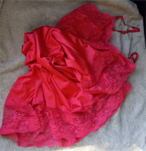 My Racy Red & Lacy Vanity Fair "French Flirts" Full Slip.