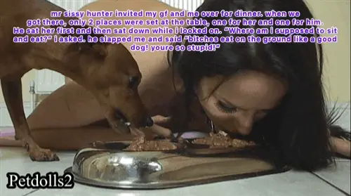 eating like a bitch