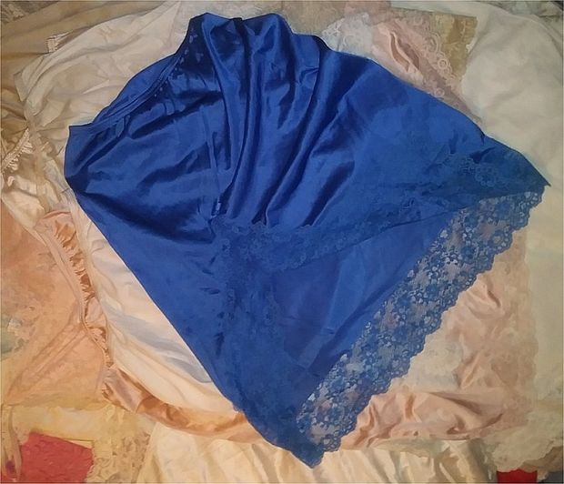 My Silky Soft & Lacy "Fuck Me" Half Slip.