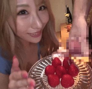 strawberries and cum