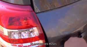 Marie Sophie asks the Master to punish her sister tied in the trunk, husband thief, in the forest