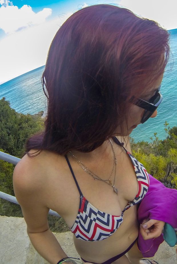 Redhead with big tits
