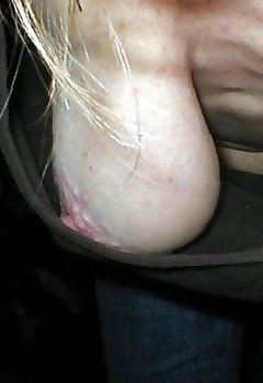 Her hanging nipple