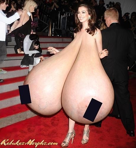A Hathaway Exposing Her Huge And Giant Tits Out In Public