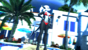 Shark Lifeguard keeping you safe at the pool.