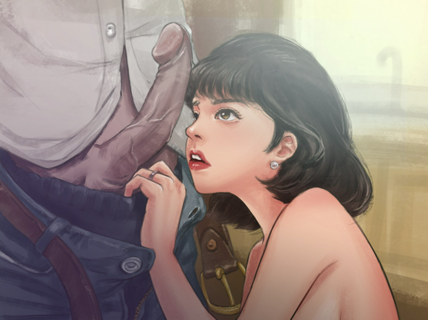 The slut and the big dick