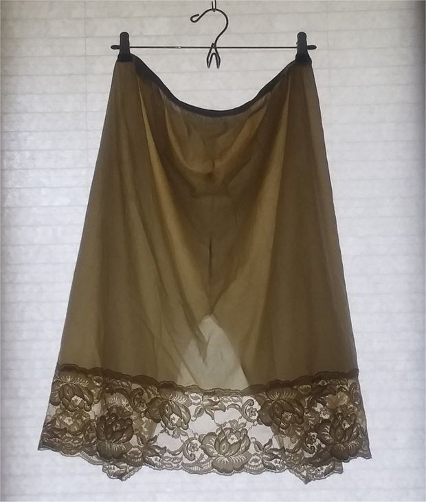 My Large & Lacy Extremely Silky Soft Vanity Fair Jentell Half Slip.