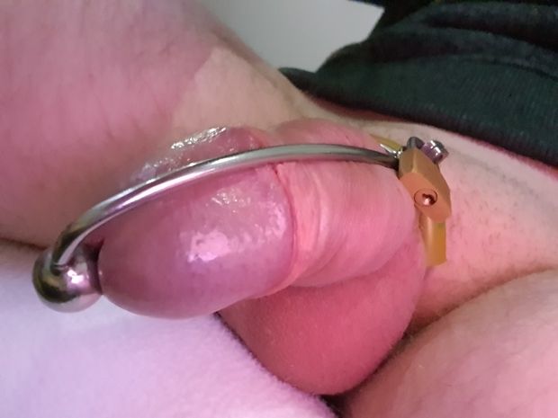 Locked in chastity, waiting for my release