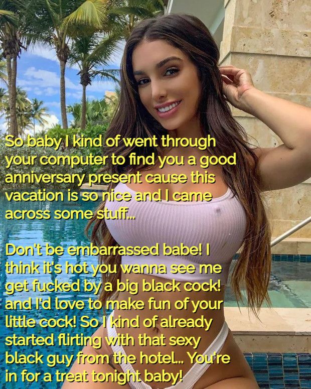 after being laughed at, compared and watching him fuck her, She made you ruin your orgasm in, best night ever the toilet... amaz
