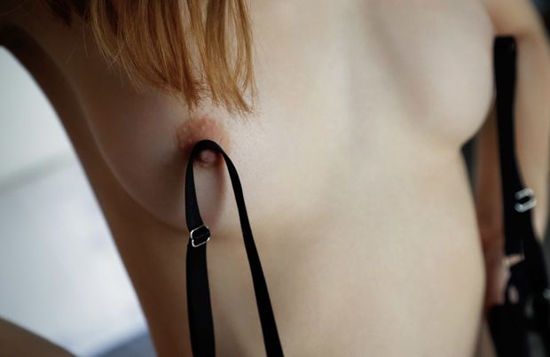 Shayla’s bra straps around her nipples