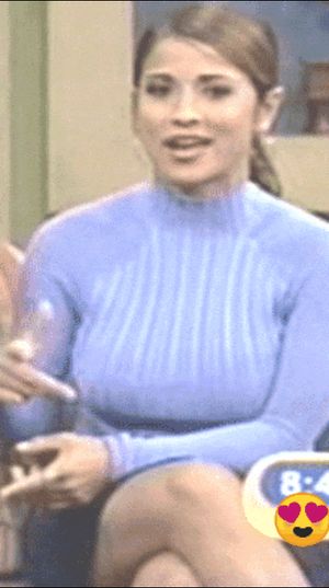 Jackie Guerrido (flashing on live TV)