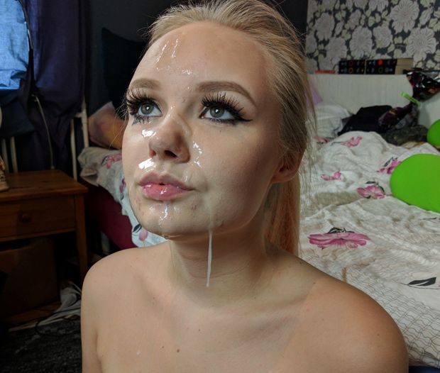 cum covered cutie