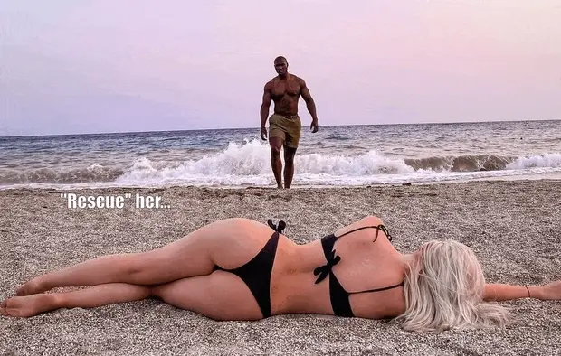 Busy day on the beach with many rewards