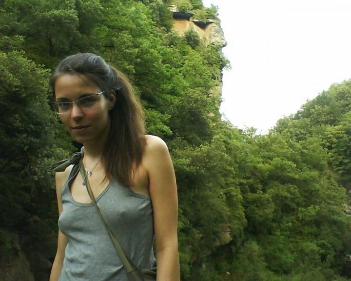 Should some one tell the nerd we can see her nips?