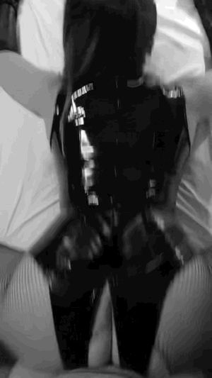 Daddy loves her in latex